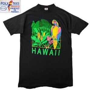 Poly Tees Hawaii Vintage T-Shirt 90s Parrot Single Stitch XXXL (Please Read)